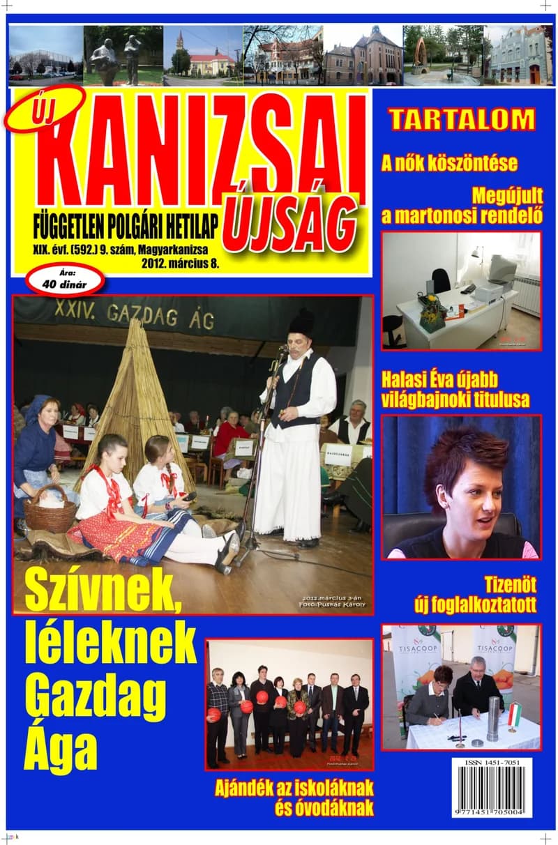 Új Kanizsai Újság, 19. évf. 2012. március 8. 9. sz.