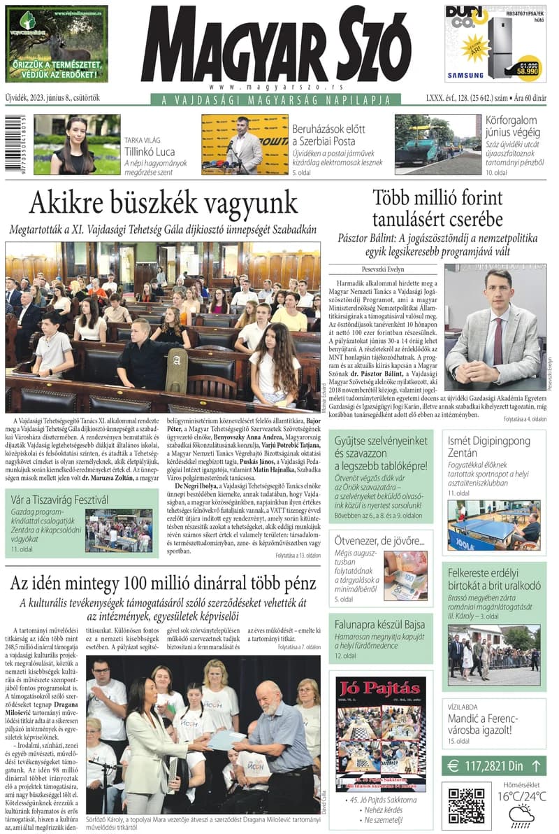 Magyar Szó, 80. évf. 2023. június 8. 128. sz. 1–20. oldal
