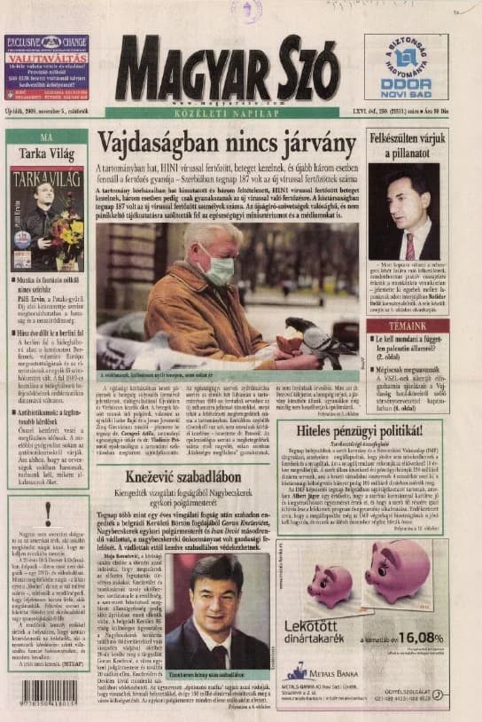 Magyar Szó, 66. évf. 2009. november 5. 259. sz. 1–20. oldal