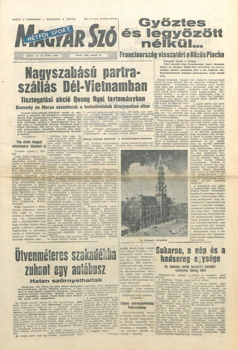 Magyar Szó, 23. évf. 1966. január 31. 29. sz.