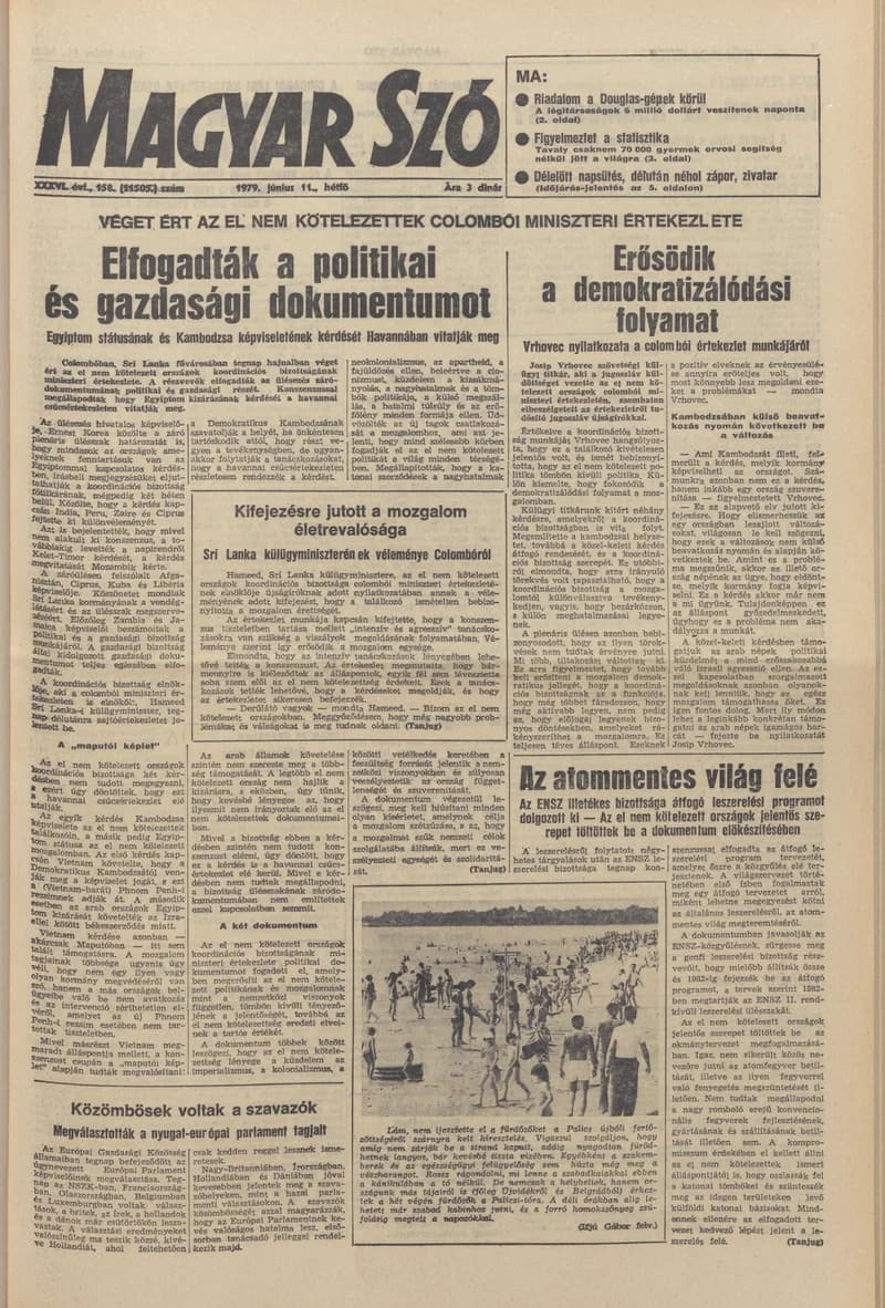 Magyar Szó, 36. évf. 1979. június 11. 158. sz. 1–16. oldal