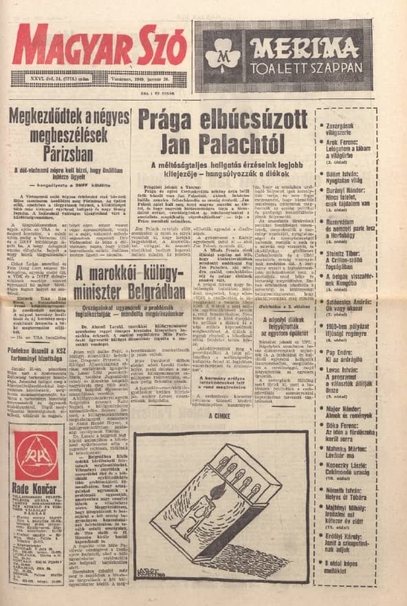 Magyar Szó, 26. évf. 1969. január 26. 24. sz.