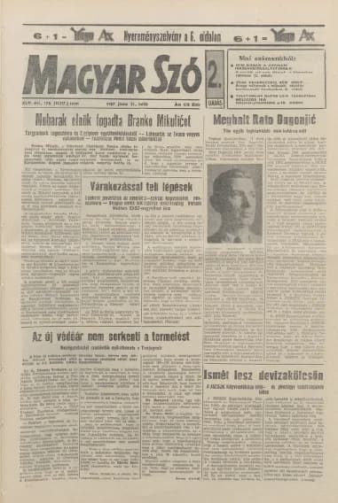 Magyar Szó, 44. évf. 1987. június 29. 176. sz. 1–20. oldal