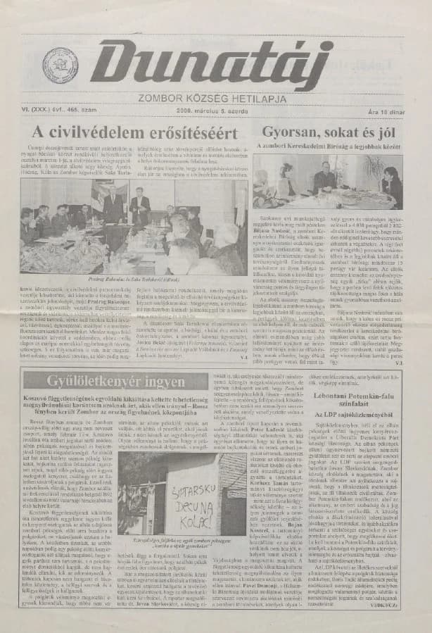 Dunatáj, 10. évf. 2008. március 5. 465. sz.