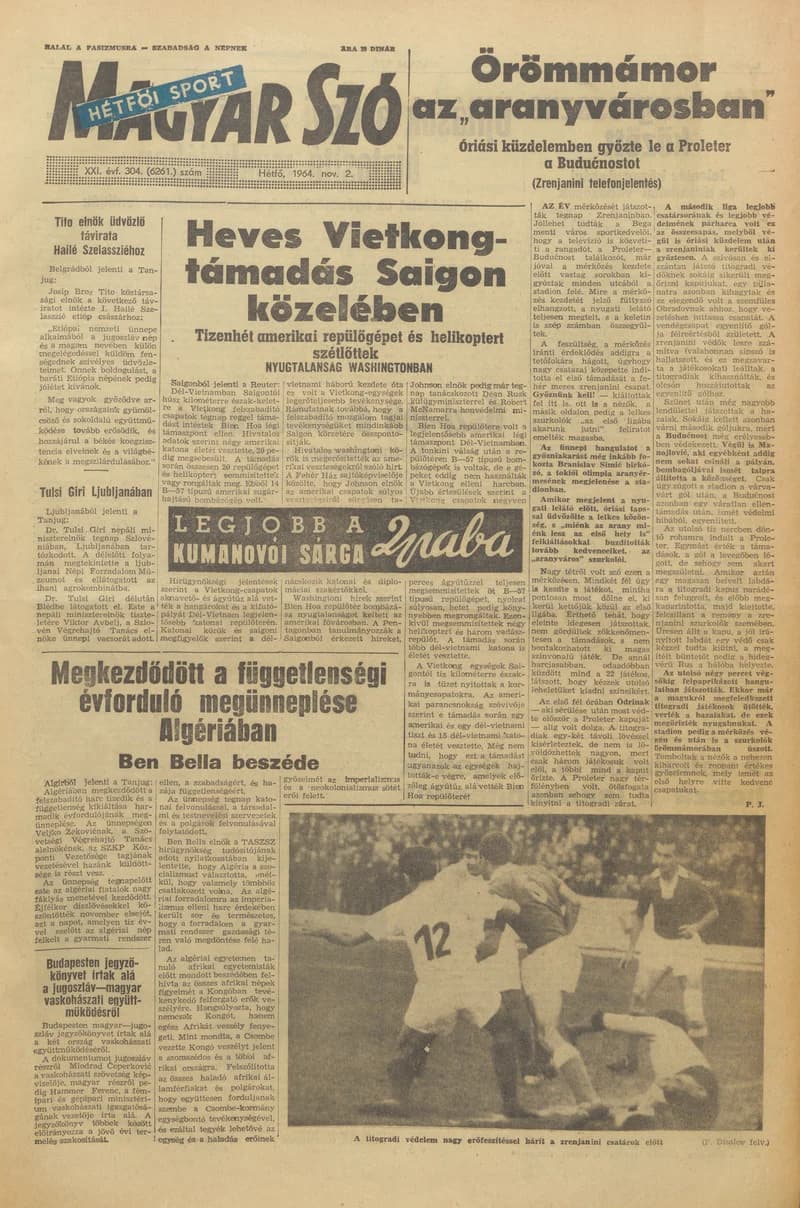 Magyar Szó, 21. évf. 1964. november 2. 304. sz.