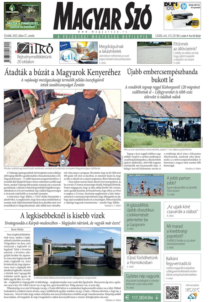 Magyar Szó, 79. évf. 2022. július 27. 172. sz. 1–16. oldal