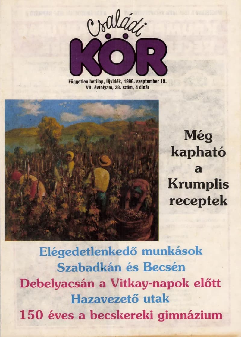 Családi Kör, 7. évf. 1996. szeptember 19. 38. sz.