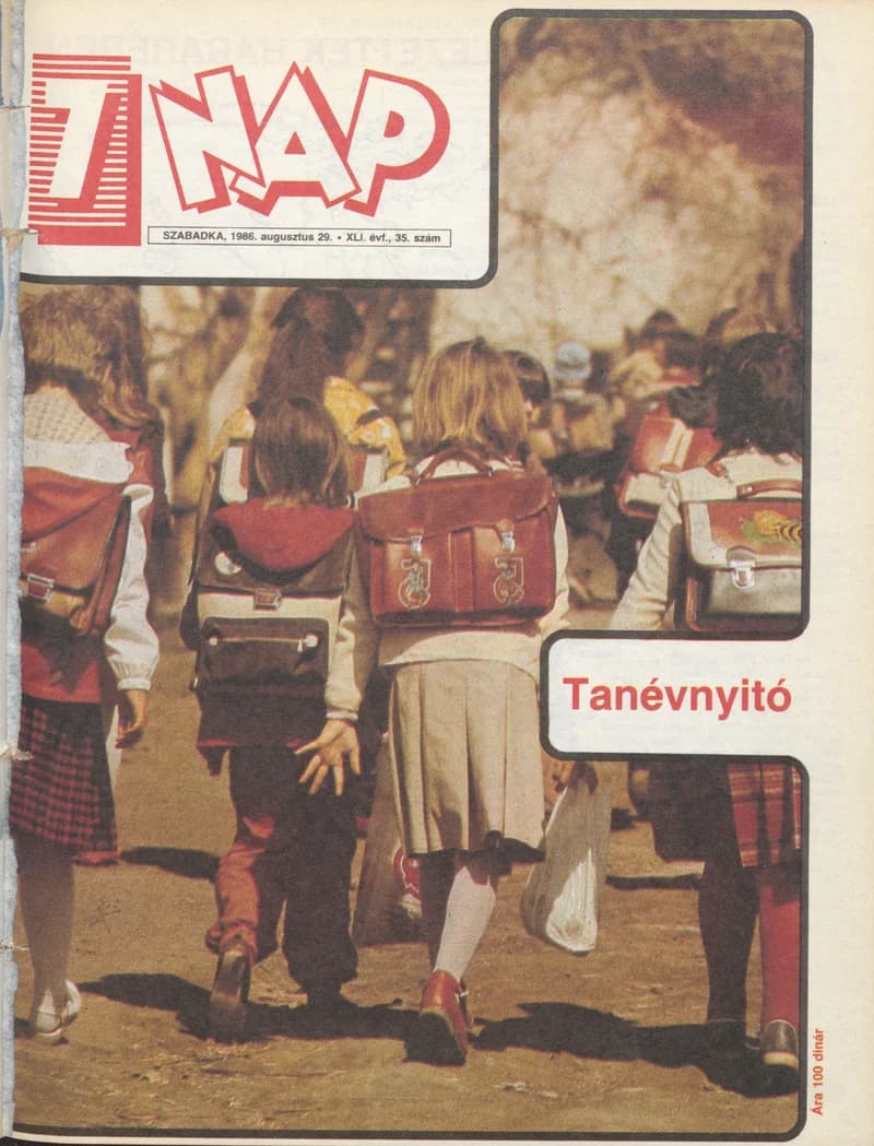 7 Nap, 41. évf. 1986. augusztus 29. 35. sz. 1–68. oldal
