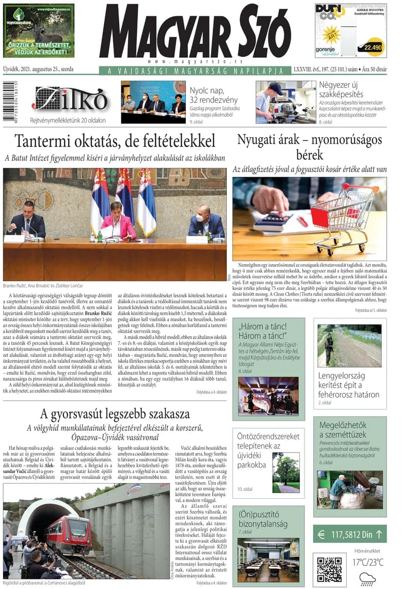 Magyar Szó, 78. évf. 2021. augusztus 25. 197. sz. 1–16. oldal