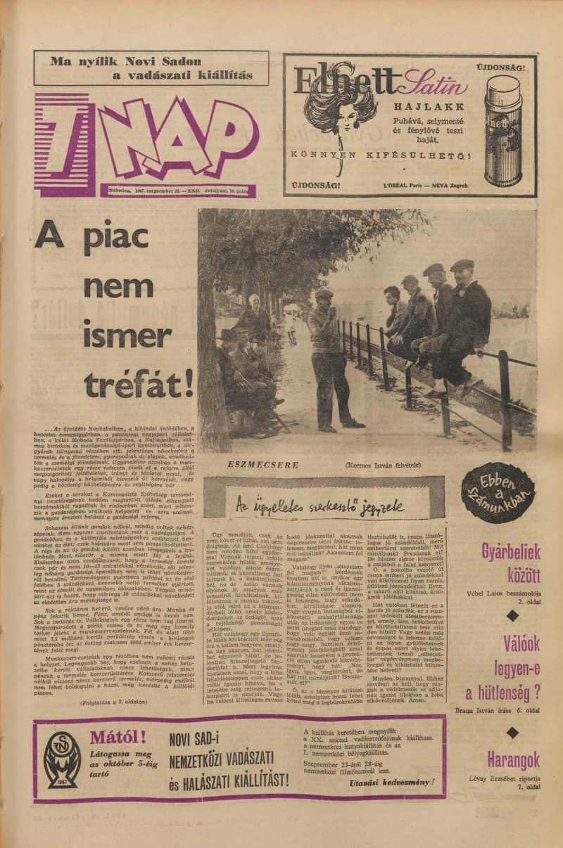 7 Nap, 22. évf. 1967. szeptember 22. 39. sz. 1–20. oldal