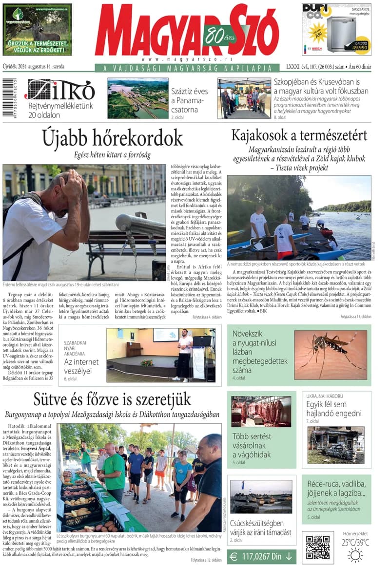 Magyar Szó, 81. évf. 2024. augusztus 14. 187. sz. 1–16. oldal