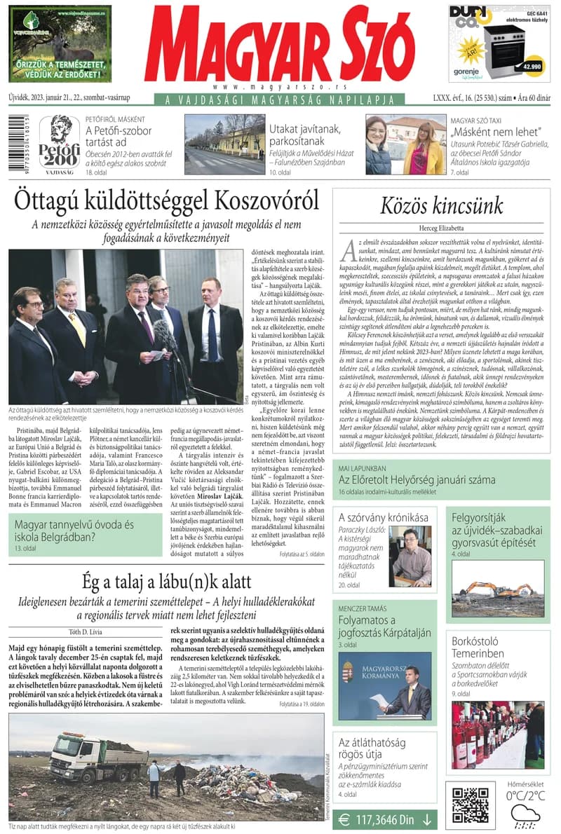 Magyar Szó, 80. évf. 2023. január 21. – 22. 16. sz. 1–32. oldal