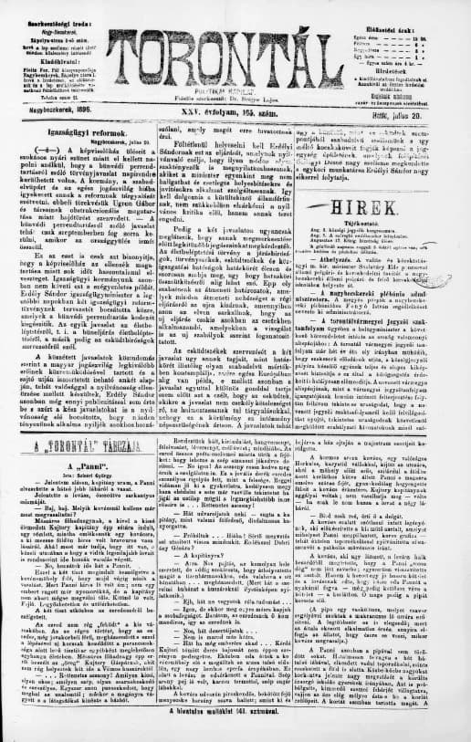 Torontál, 25. évf. 1896. július 20. 165. sz.