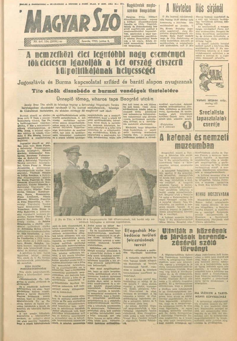 Magyar Szó, 12. évf. 1955. június 8. 154. sz. 1–8. oldal