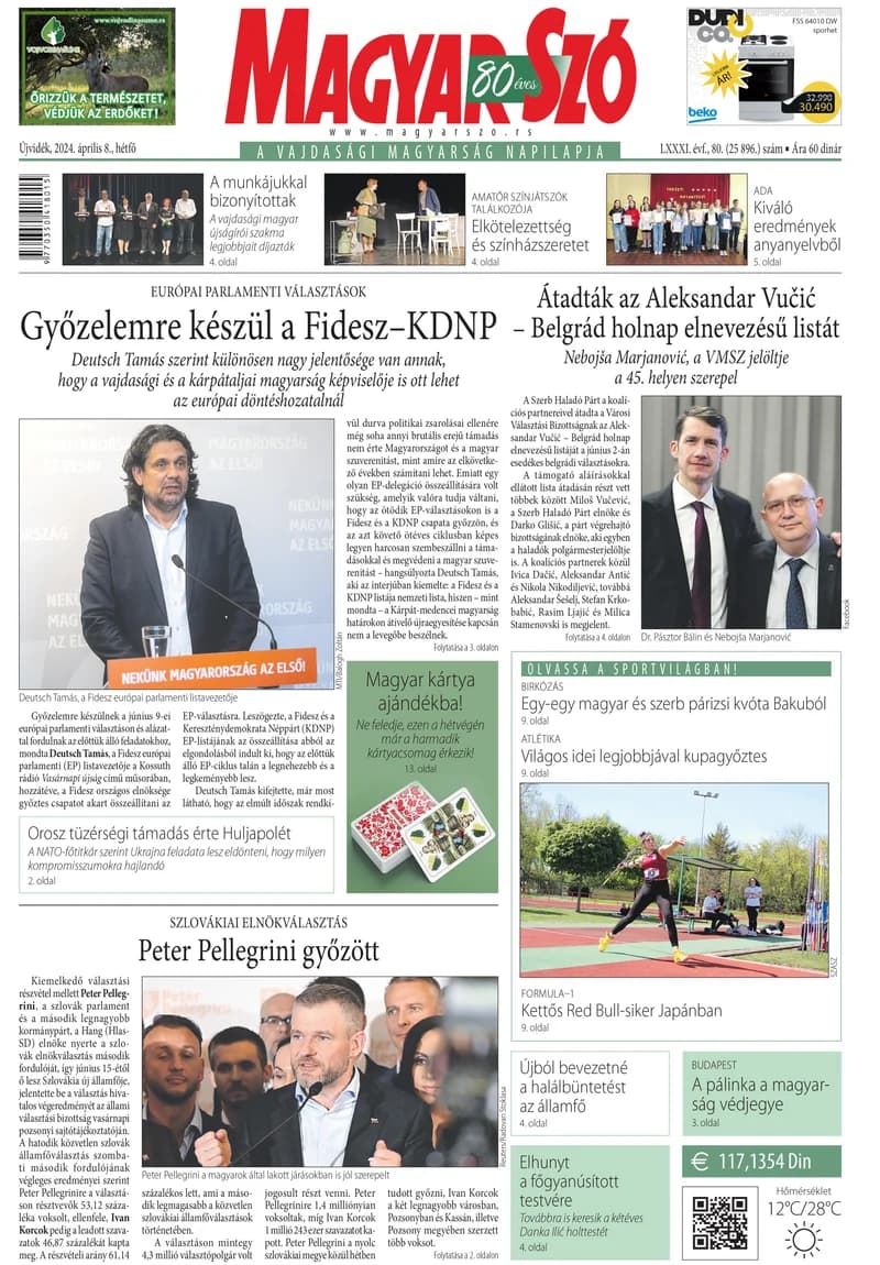 Magyar Szó, 81. évf. 2024. április 8. 80. sz. 1–16. oldal