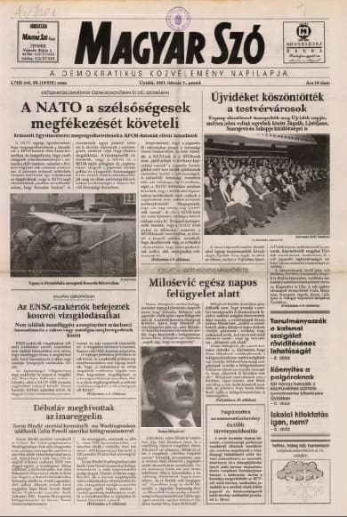 Magyar Szó, 58. évf. 2001. február 2. 26. sz. 1–16. oldal