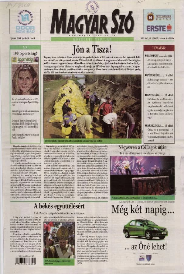 Magyar Szó, 63. évf. 2006. április 18. 88. sz. 1–20. oldal