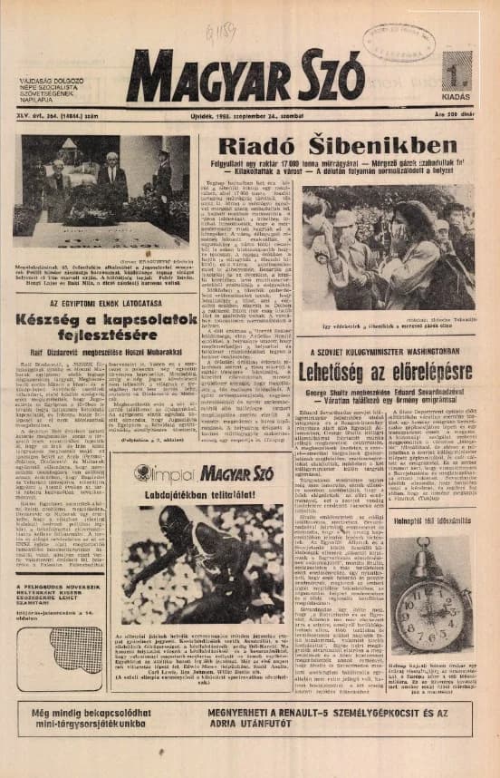 Magyar Szó, 45. évf. 1988. szeptember 24. 264. sz.