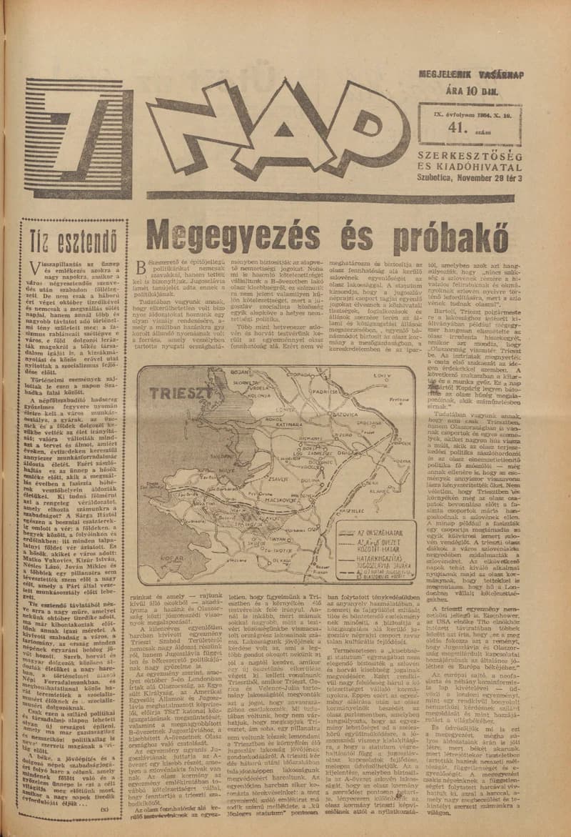 7 Nap, 9. évf. 1954. október 10. 41. sz. 1–16. oldal