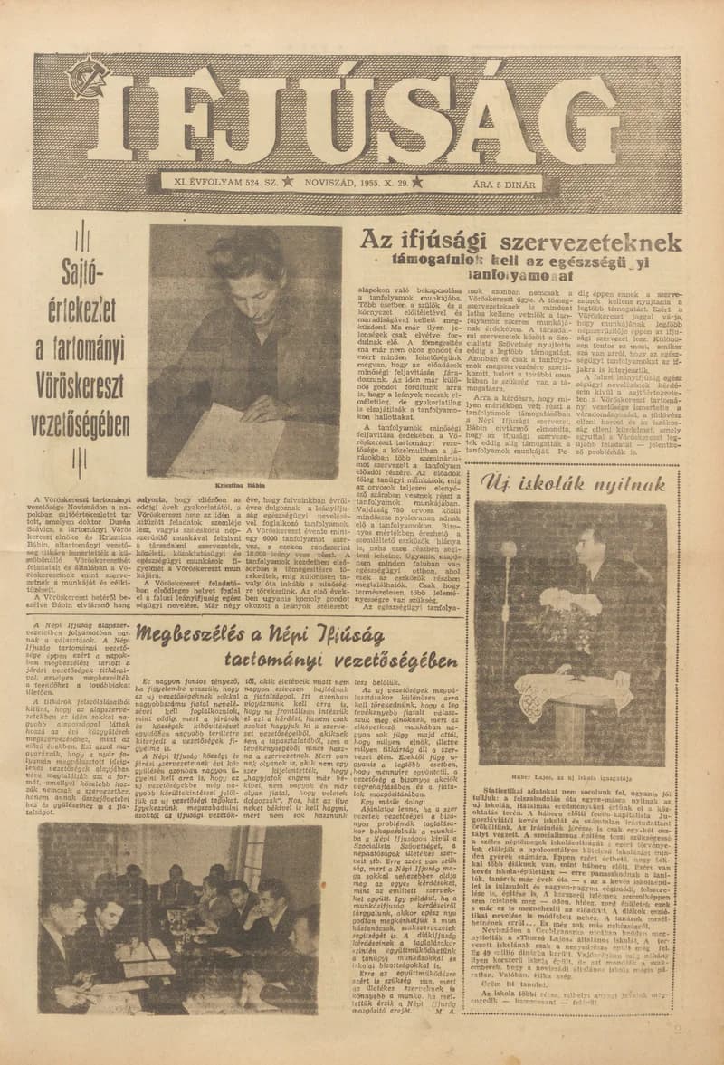 Ifjúság, 11. évf. 1955. október 29. 524. sz.