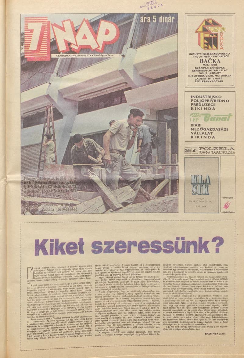 7 Nap, 33. évf. 1978. június 16. 24. sz. 1–24. oldal
