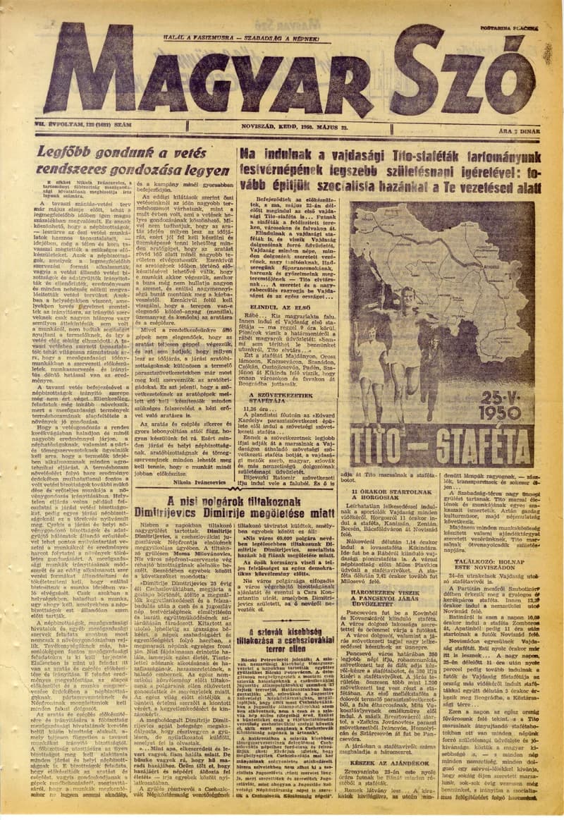 Magyar Szó, 7. évf. 1950. május 23. 122. sz. 1–6. oldal