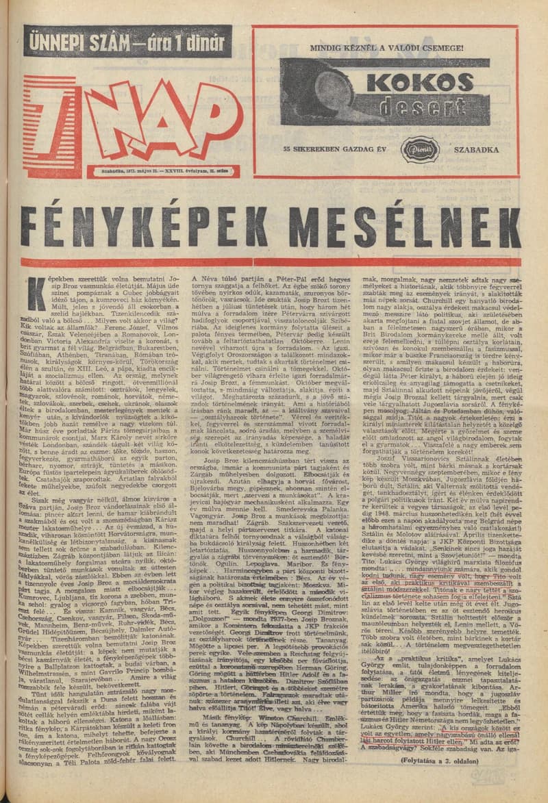 7 Nap, 28. évf. 1973. május 25. 21. sz. 1–32. oldal