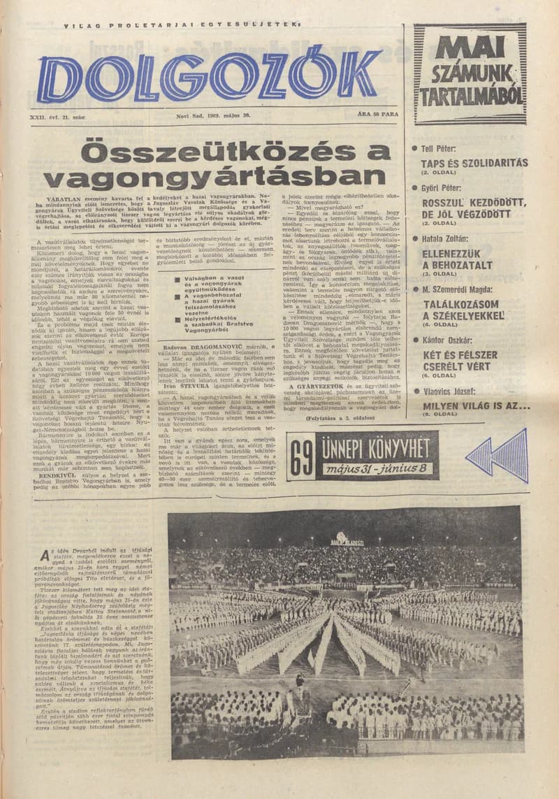Dolgozók, 23. évf. 1969. május 30. 21. sz.