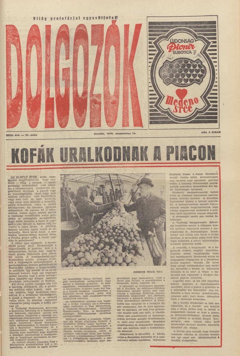 Dolgozók, 32. évf. 1978. szeptember 14. 37. sz.