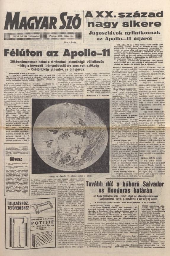 Magyar Szó, 26. évf. 1969. július 18. 195. sz. 1–12. oldal