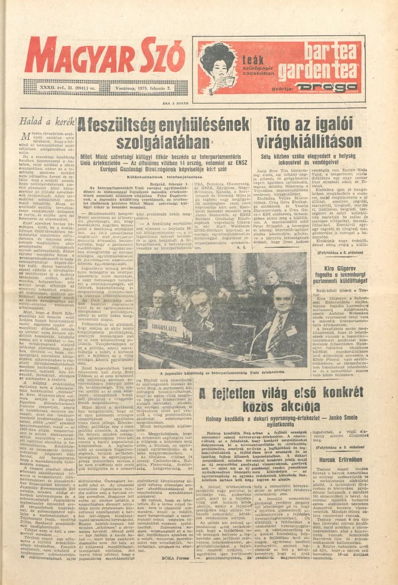 Magyar Szó, 32. évf. 1975. február 2. 31. sz.