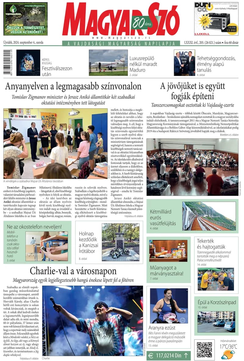 Magyar Szó, 81. évf. 2024. szeptember 4. 205. sz. 1–16. oldal