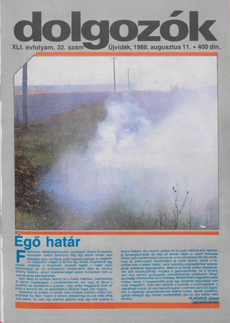 Dolgozók, 42. évf. 1988. augusztus 11. 32. sz.
