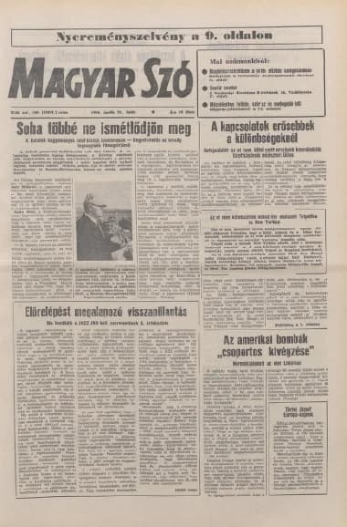 Magyar Szó, 43. évf. 1986. április 21. 109. sz. 1–20. oldal