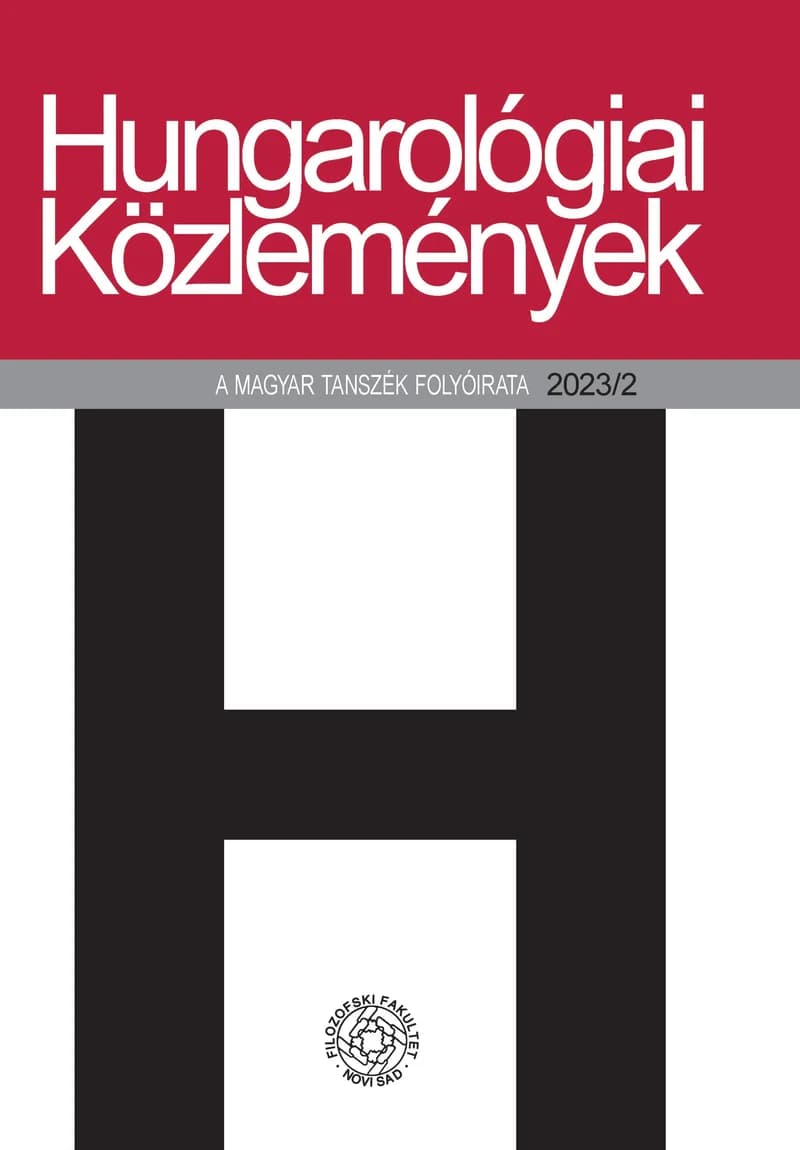 Hungarológiai Közlemények, 54. évf. 2023. 1. sz.