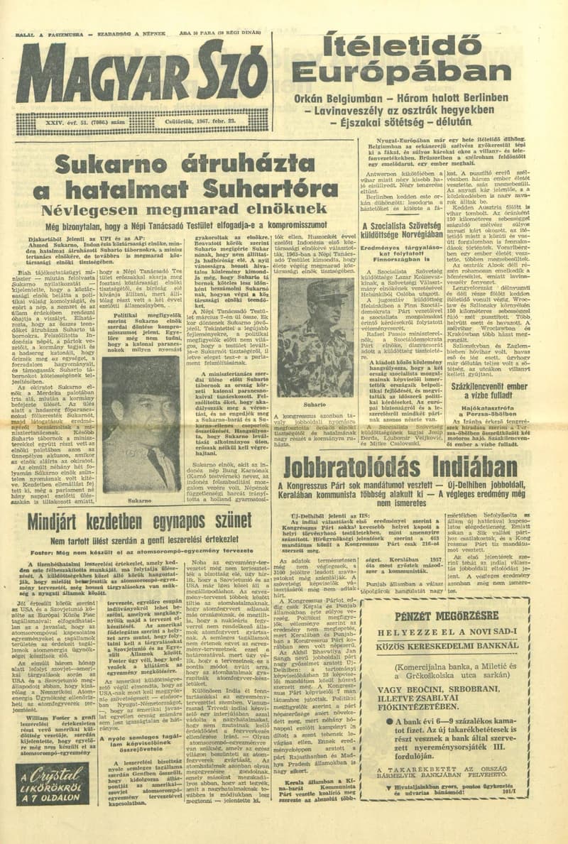Magyar Szó, 24. évf. 1967. február 23. 51. sz. 1–14. oldal