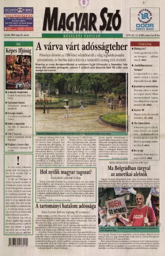 Magyar Szó, 66. évf. 2009. május 20. 114. sz. 1–20. oldal