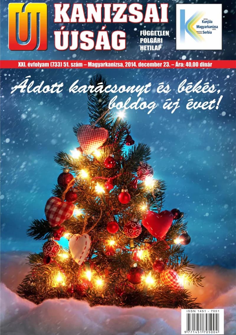 Új Kanizsai Újság, 21. évf. 2014. december 23. 51. sz.