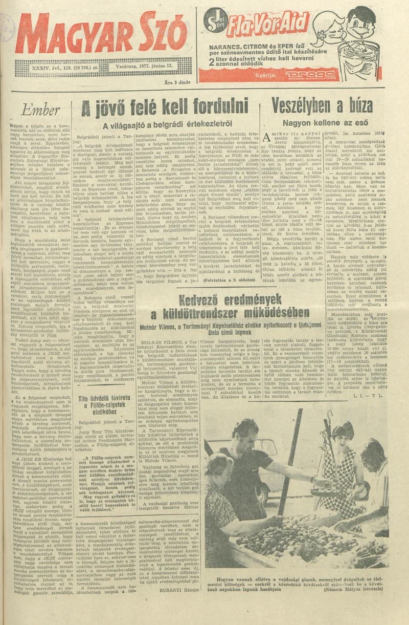 Magyar Szó, 34. évf. 1977. június 12. 159. sz.