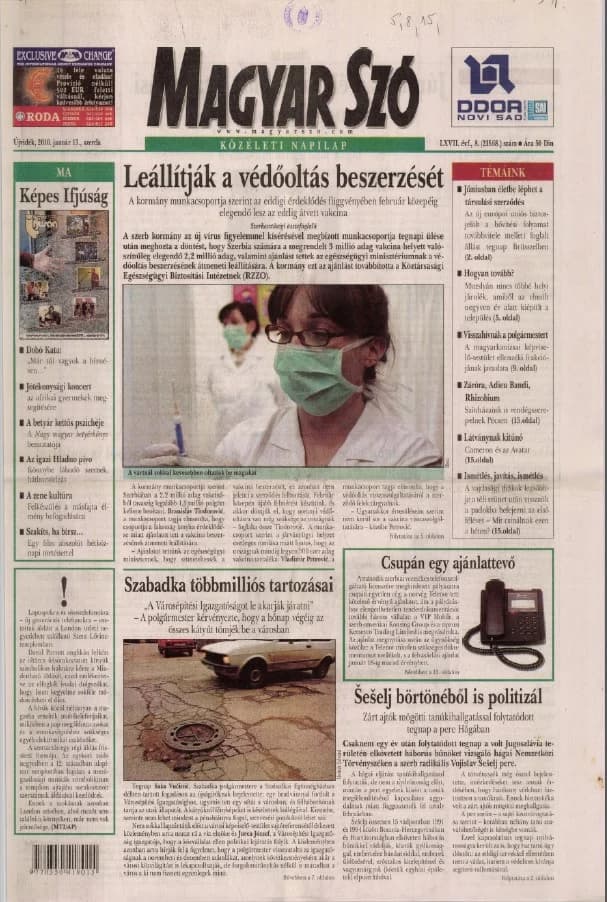 Magyar Szó, 67. évf. 2010. január 13. 8. sz. 1–20. oldal