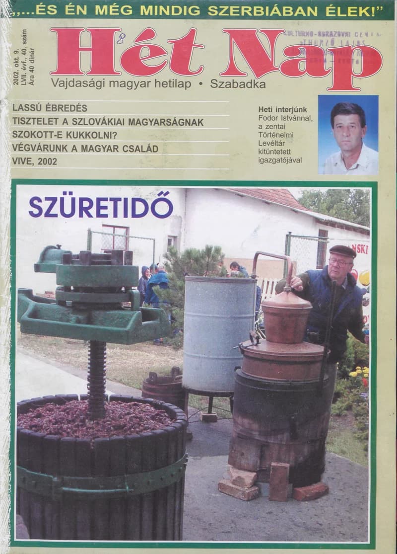 7 Nap, 57. évf. 2002. október 9. 40. sz.