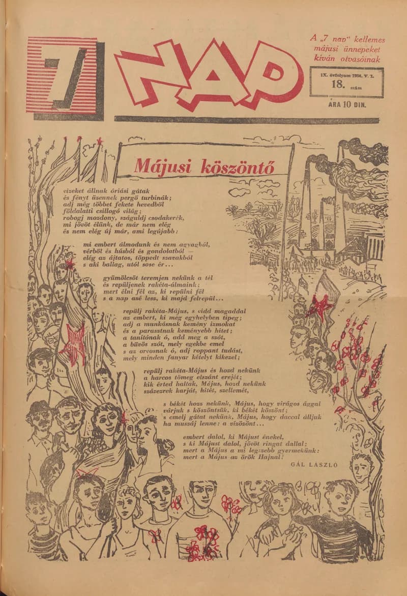 7 Nap, 9. évf. 1954. május 1. 18. sz. 1–16. oldal