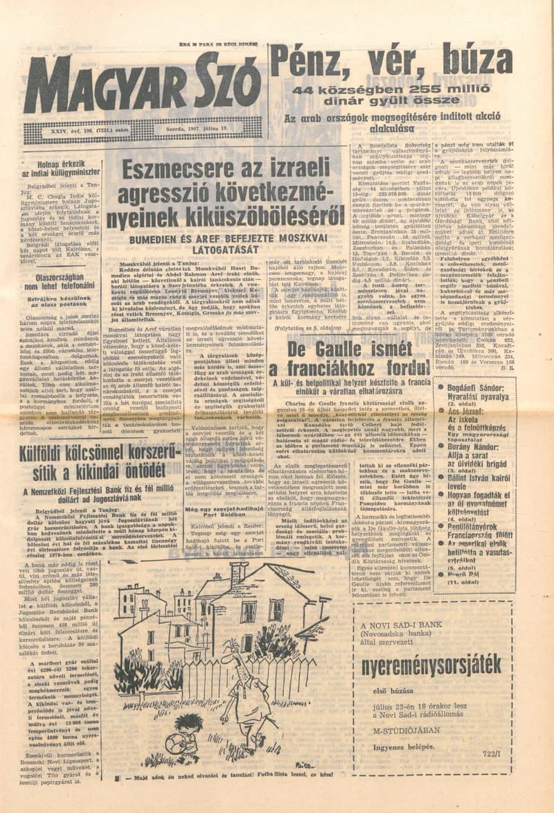 Magyar Szó, 24. évf. 1967. július 19. 196. sz. 1–12. oldal