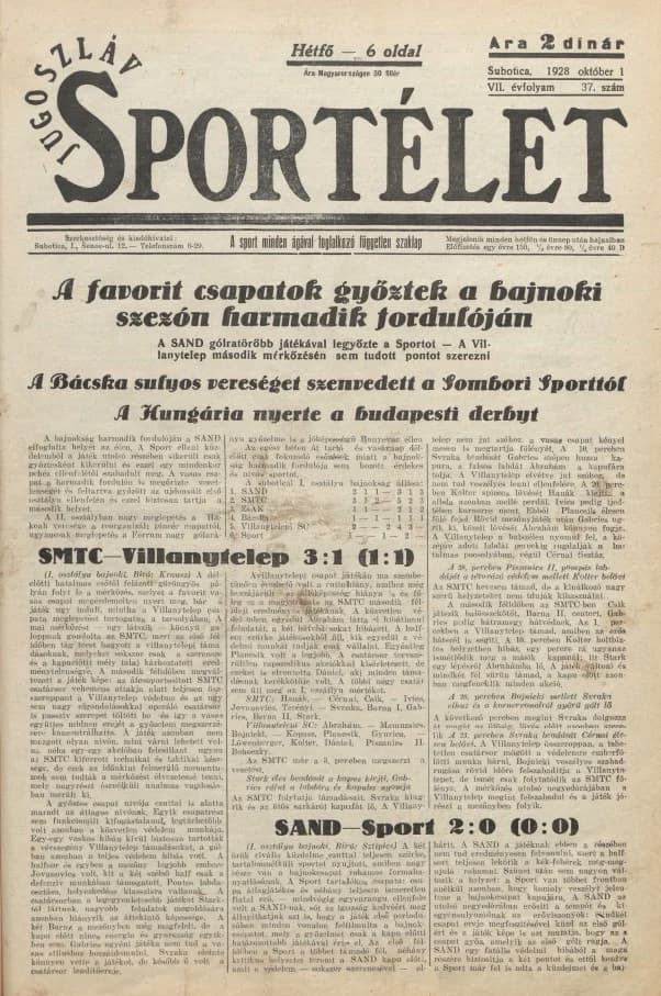 Jugoszláv sportélet, 7. évf. 1928. október 1. 37. sz.