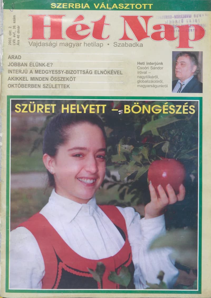 7 Nap, 57. évf. 2002. október 2. 39. sz.