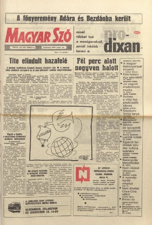 Magyar Szó, 27. évf. 1970. szeptember 13. 252. sz. 1–32. oldal