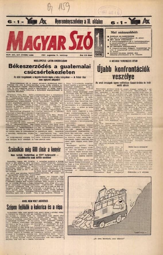 Magyar Szó, 44. évf. 1987. augusztus 9. 216. sz. 1–28. oldal