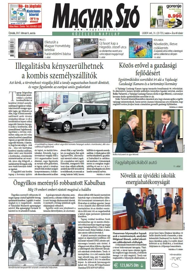 Magyar Szó, 74. évf. 2017. február 8. 31. sz. 1–16. oldal