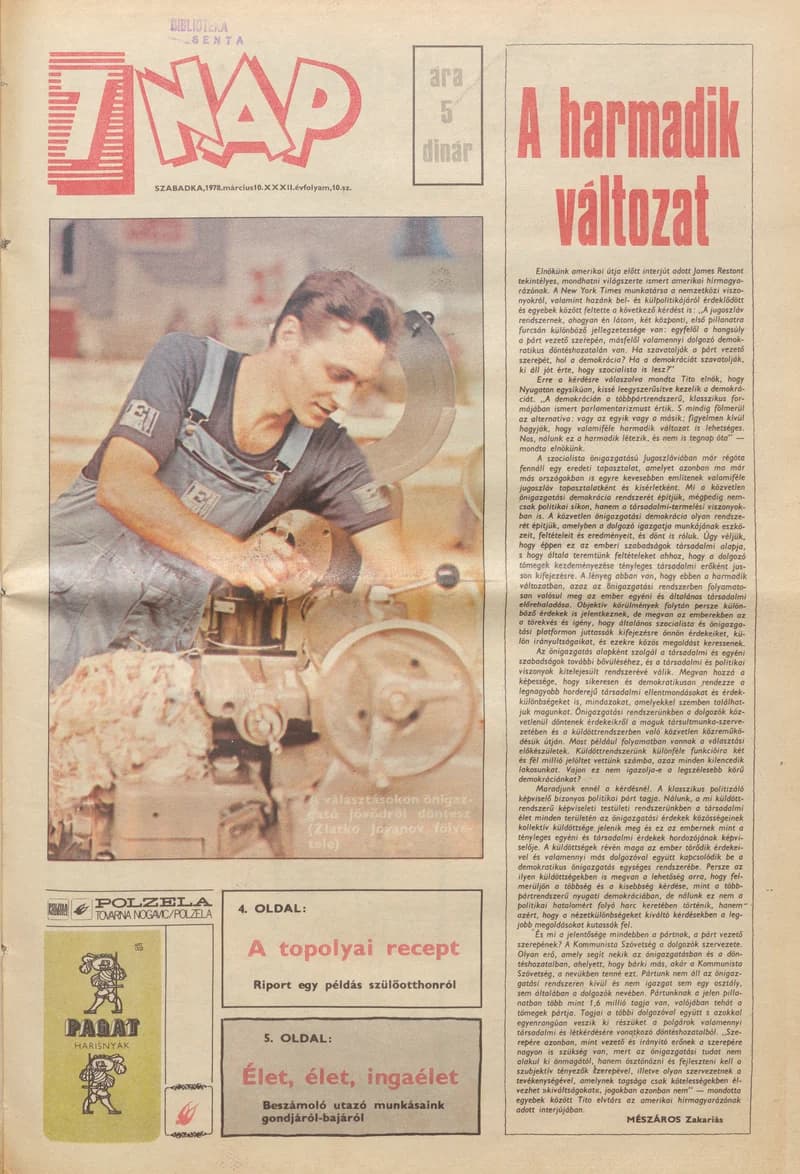 7 Nap, 33. évf. 1978. március 10. 10. sz. 1–24. oldal