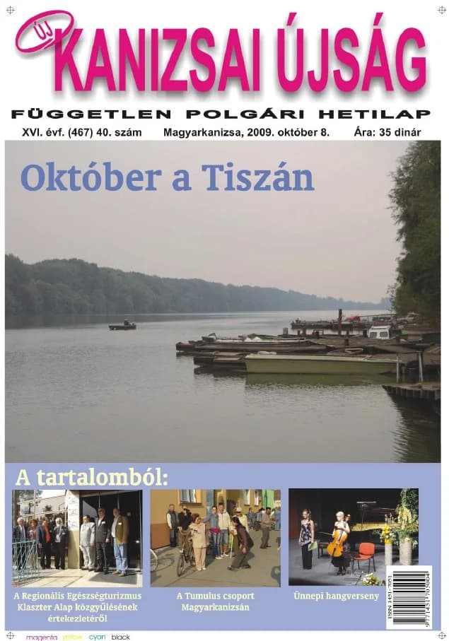 Új Kanizsai Újság, 16. évf. 2009. október 8. 40. sz.
